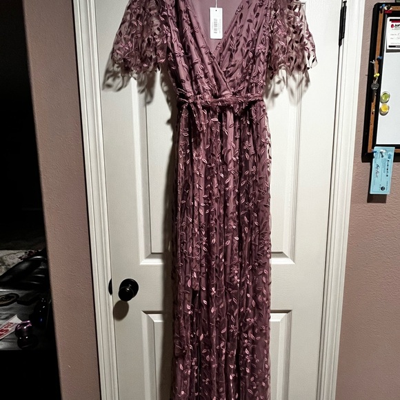 Baltic Born Mauve Floral Maxi Dress - Picture 2 of 6
